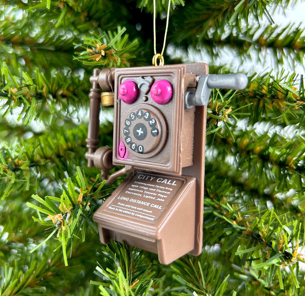 Vintage Antique Wall Phone Ornament
