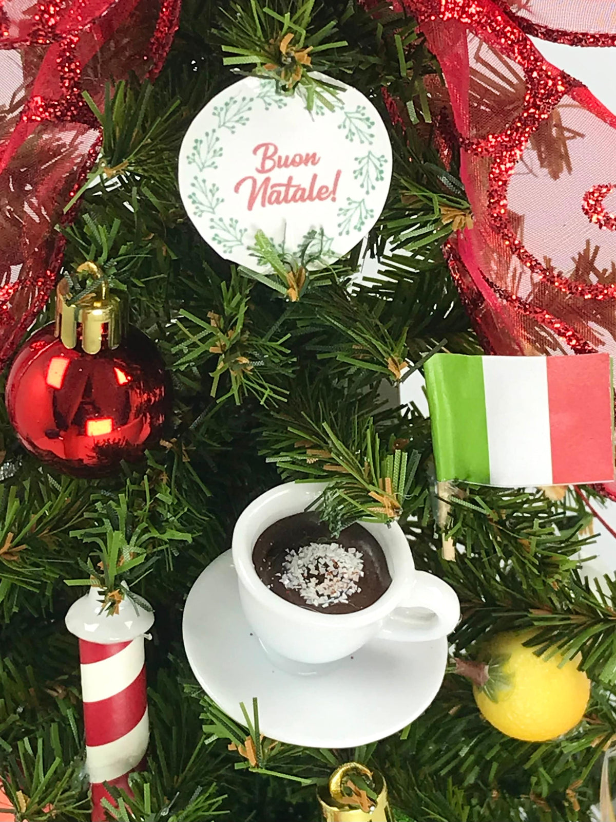 Italy / Italian Themed 18" Christmas Tree