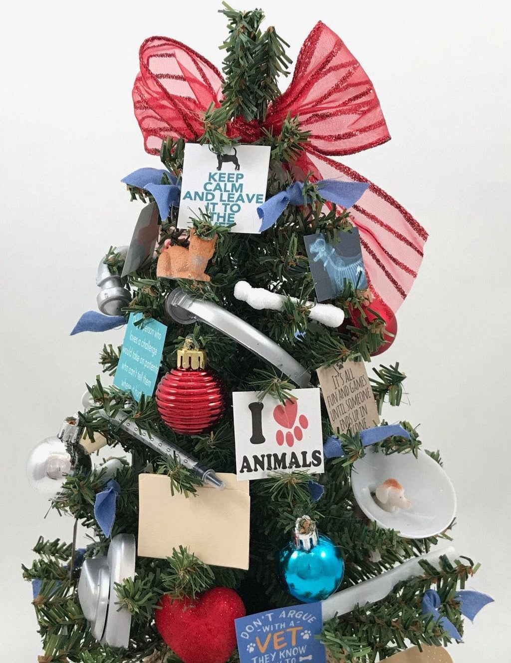 Veterinarian Themed 18" Christmas Tree