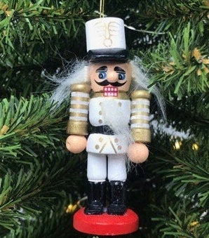 Miniature Wooden Nutcracker Ornaments