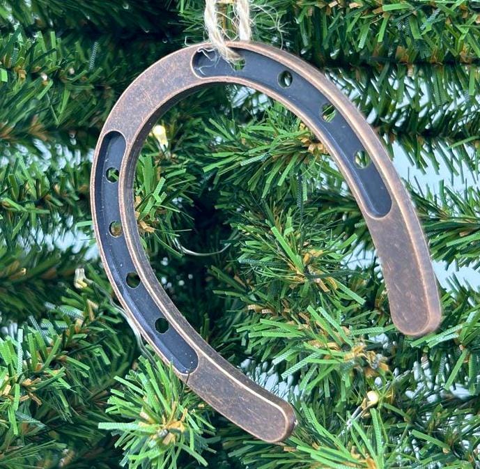 Metal Horseshoe Ornament