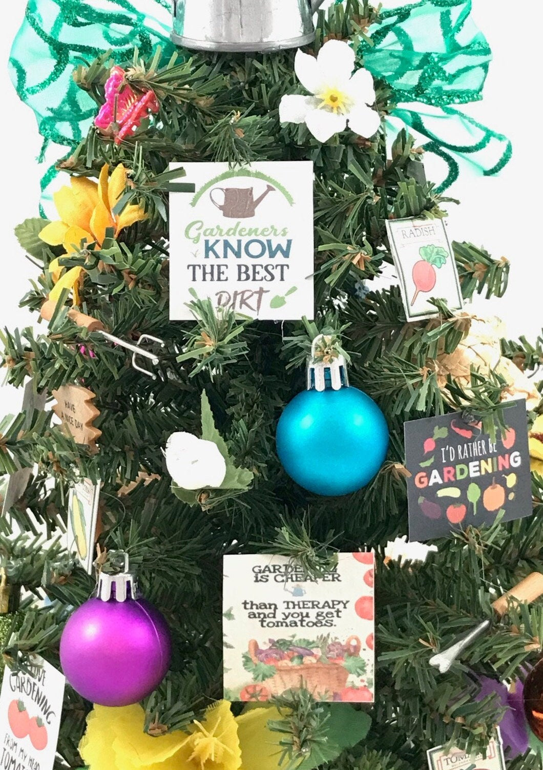 Gardening / Gardener Themed 18" Christmas Tree
