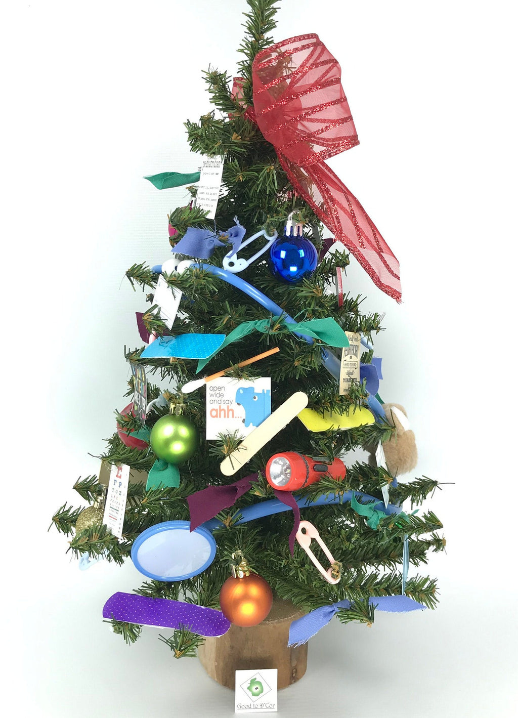 Pediatrician / Pediatrics Themed 18" Christmas Tree