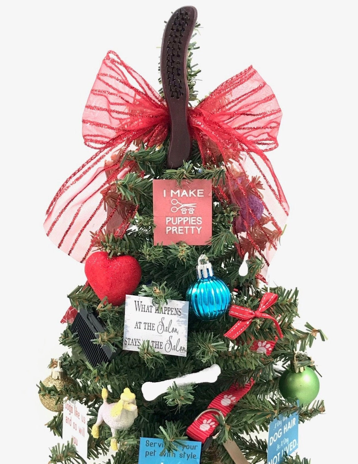 Dog Groomer Themed 18" Christmas Tree