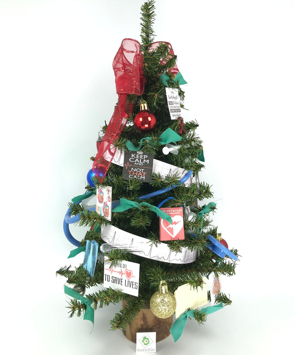 Cardiology / Cardiologist Themed 18" Christmas Tree