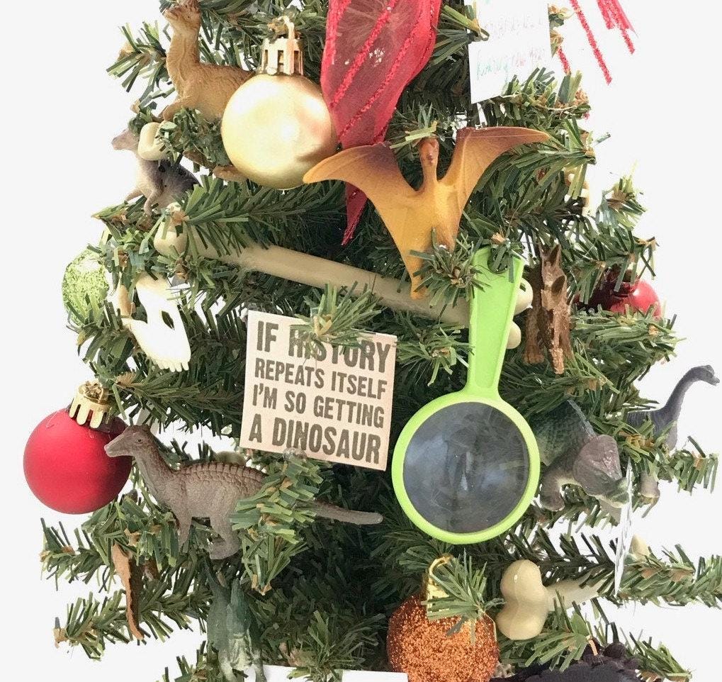 Dinosaur Themed 18" Christmas Tree