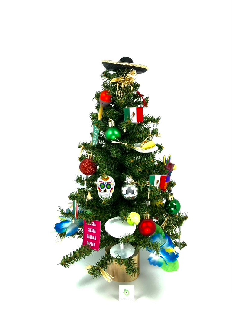 Mexico / Mexican Themed 18" Christmas Tree