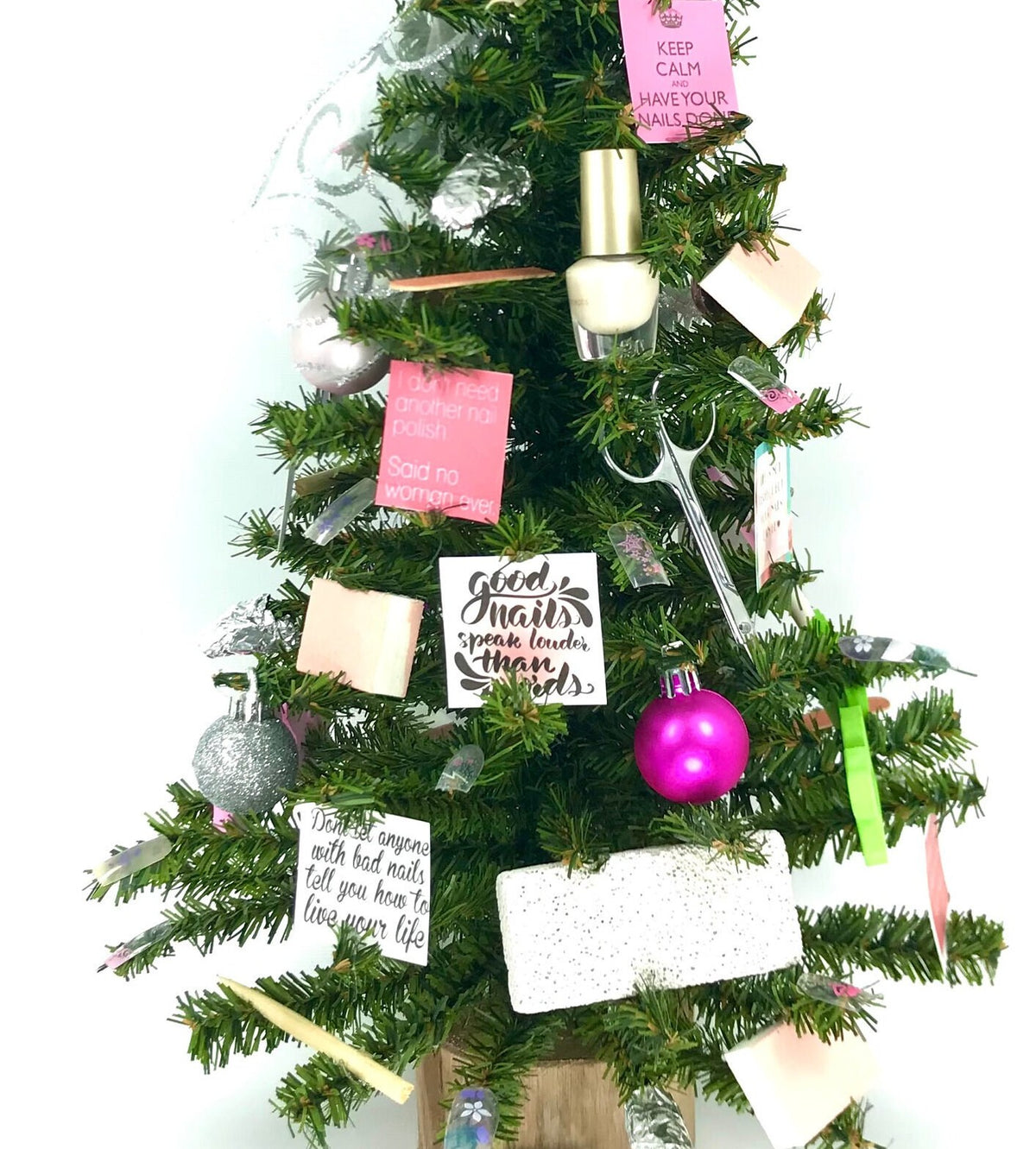 Nail Salon  / Manicurist Themed 18" Christmas Tree