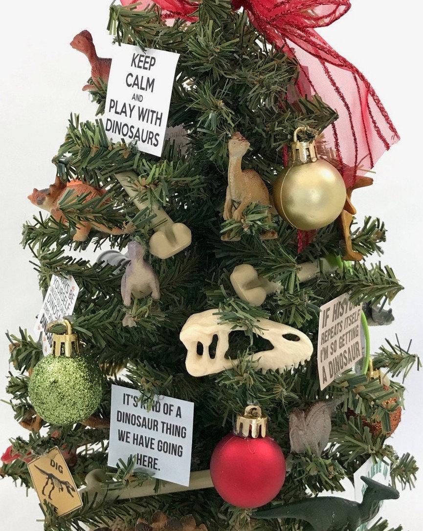 Dinosaur Themed 18" Christmas Tree