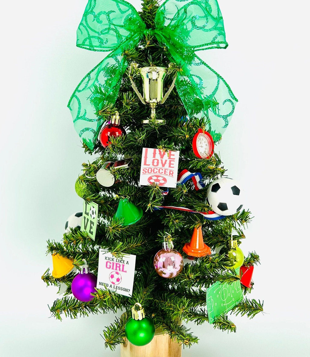 Soccer / Girls' Soccer 18" Themed Christmas Tree