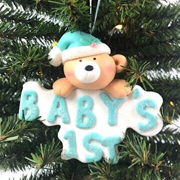 Baby's First Christmas Bear Ornament