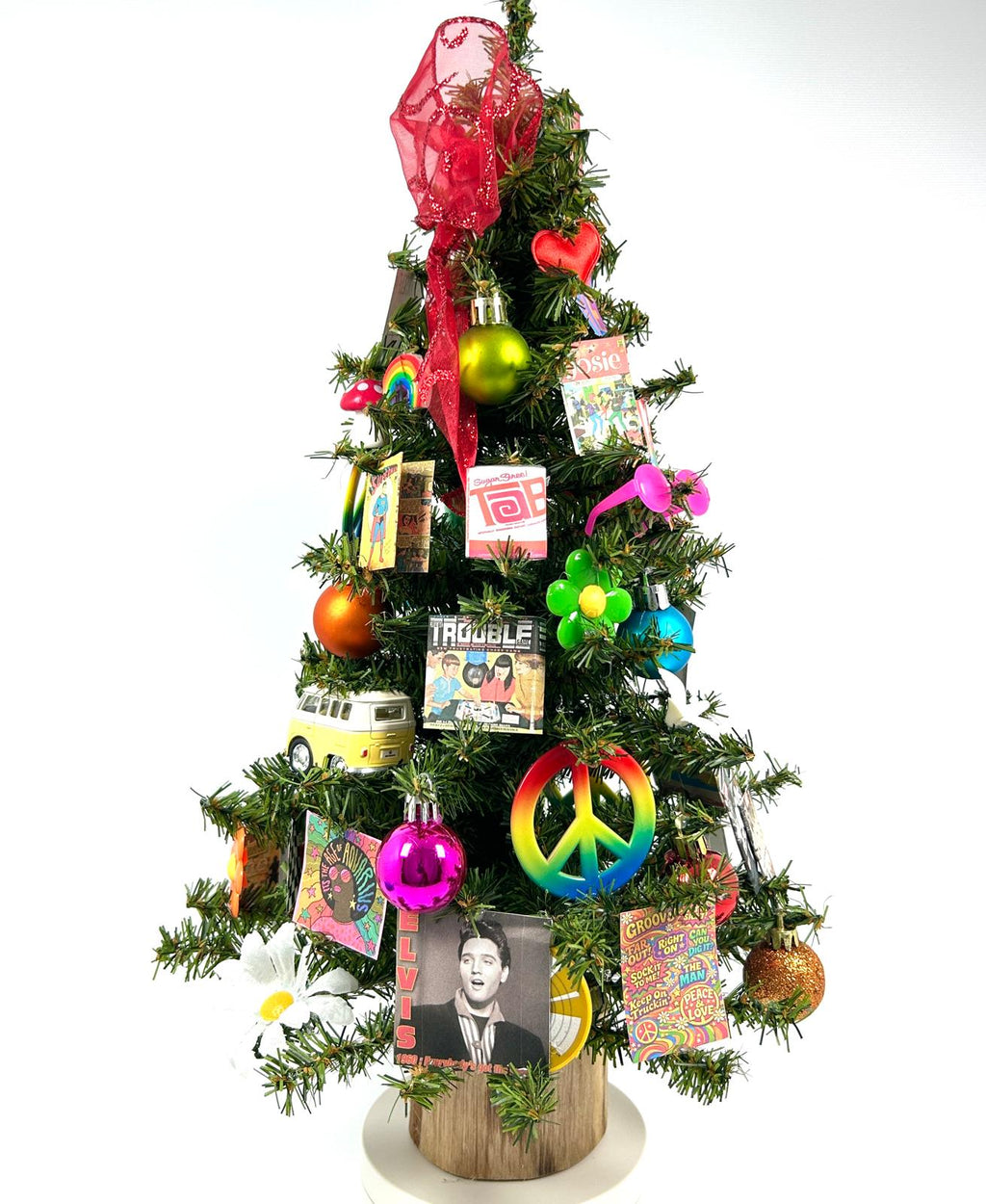 1960's Groovy Themed 18" Christmas Tree