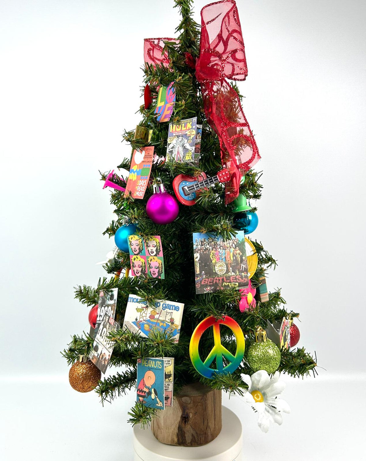 1960's Groovy Themed 18" Christmas Tree
