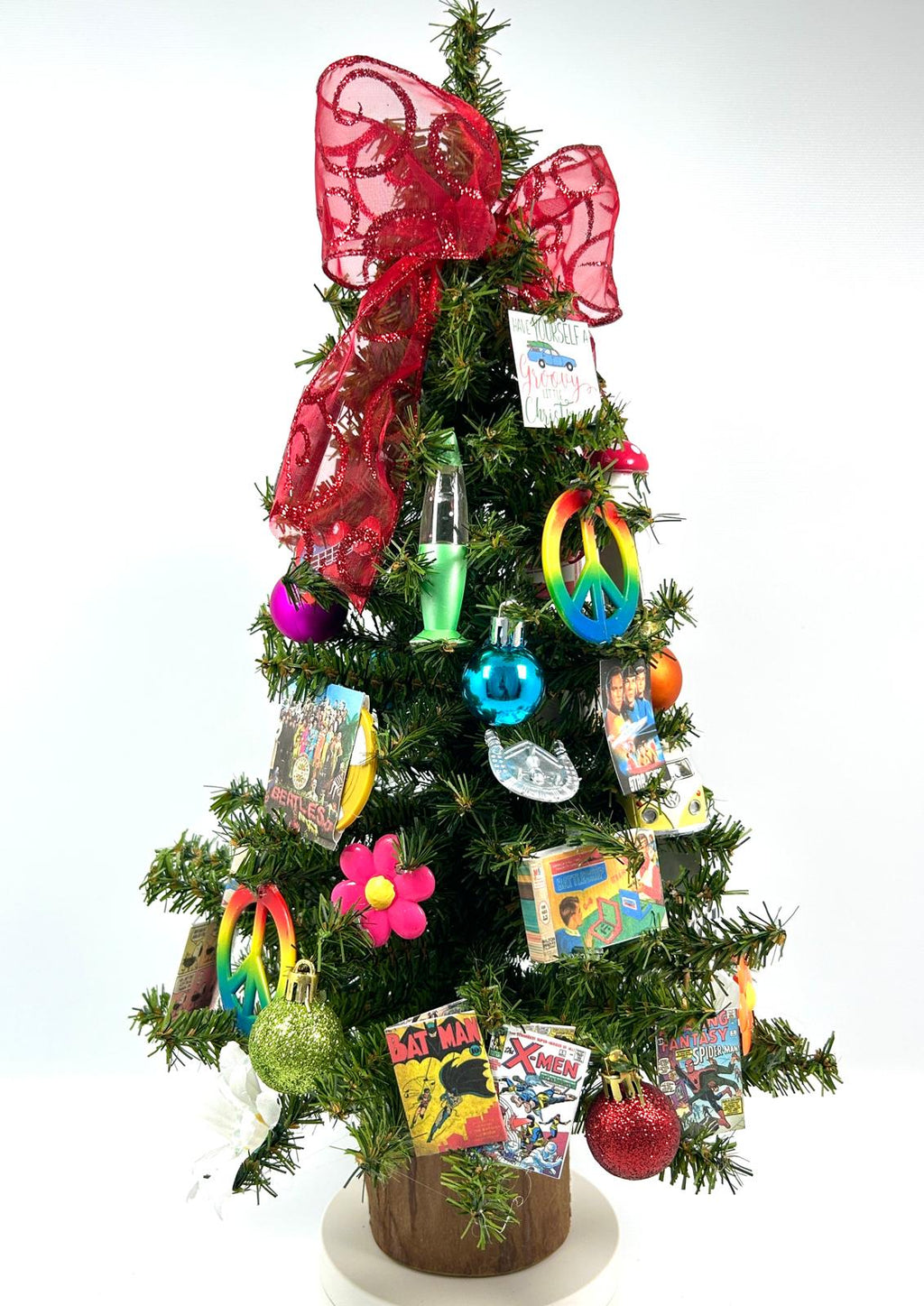 1960's Groovy Themed 18" Christmas Tree