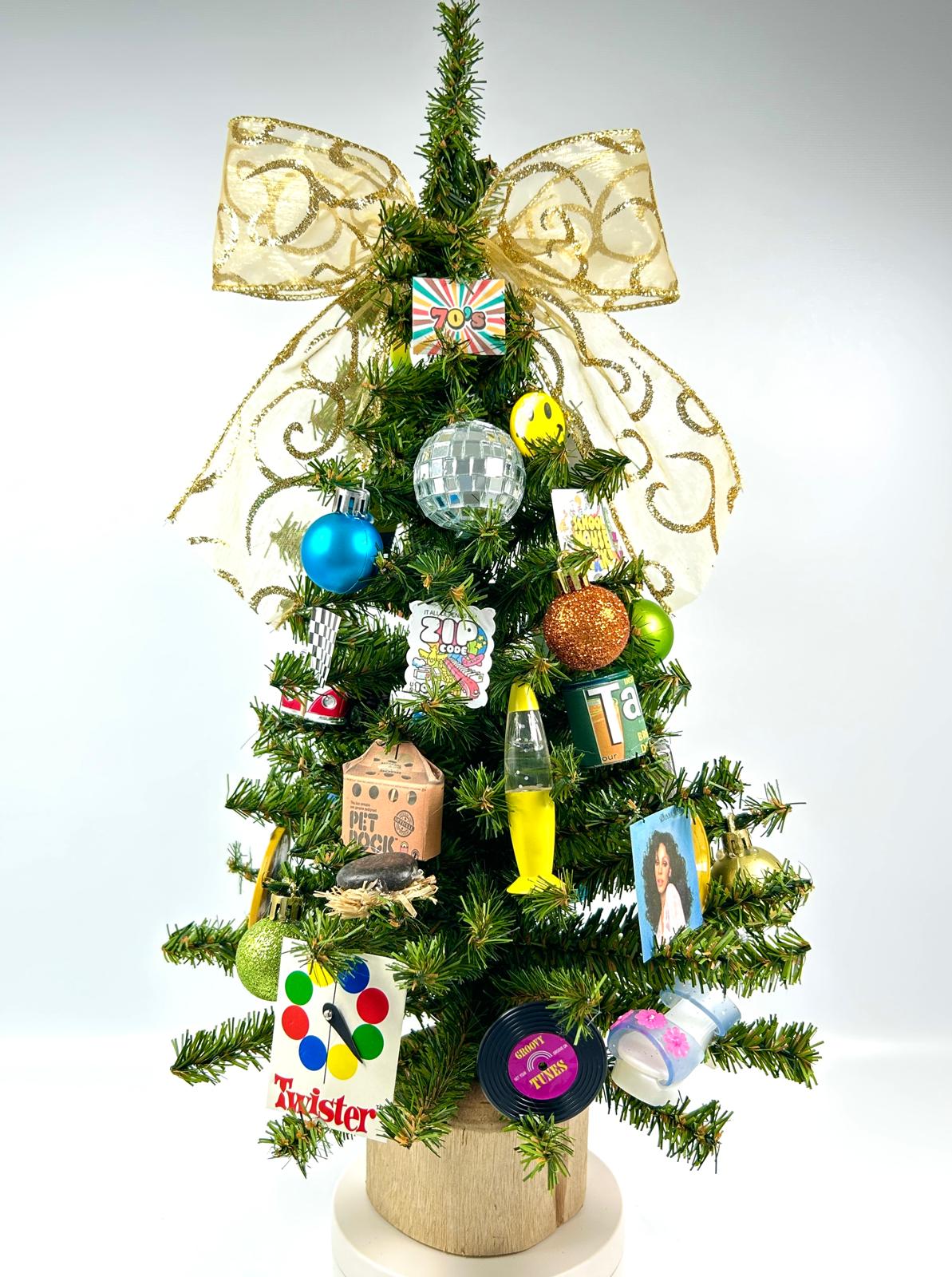 1970's Themed 18" Christmas Tree