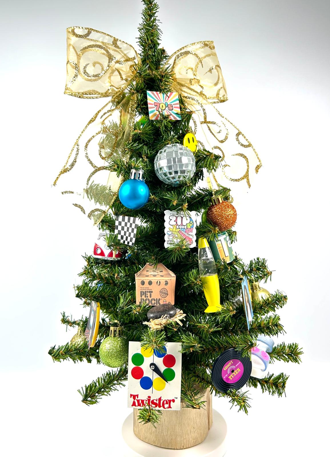 1970's Themed 18" Christmas Tree