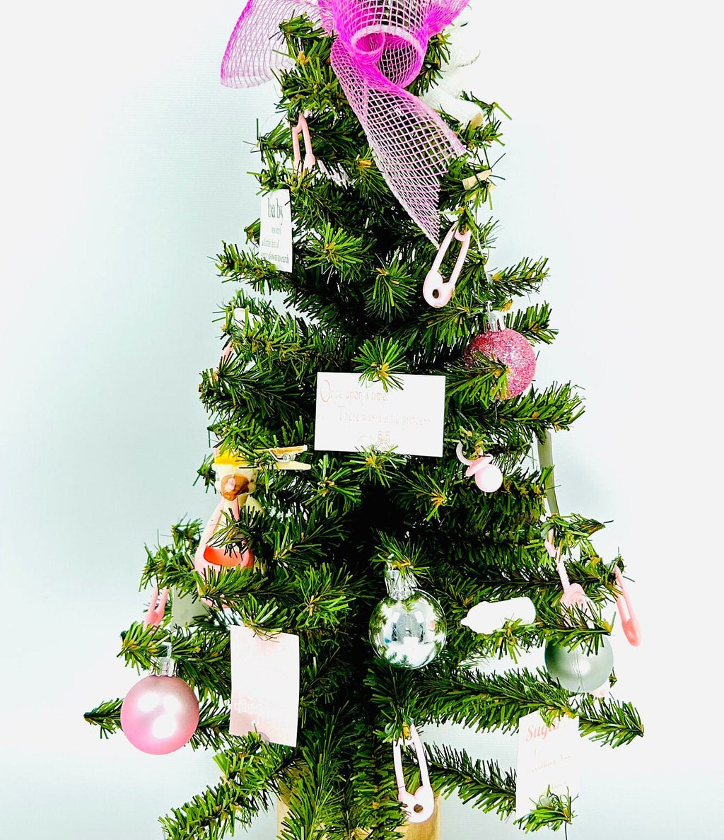 Baby Girl Themed 18" Christmas Tree