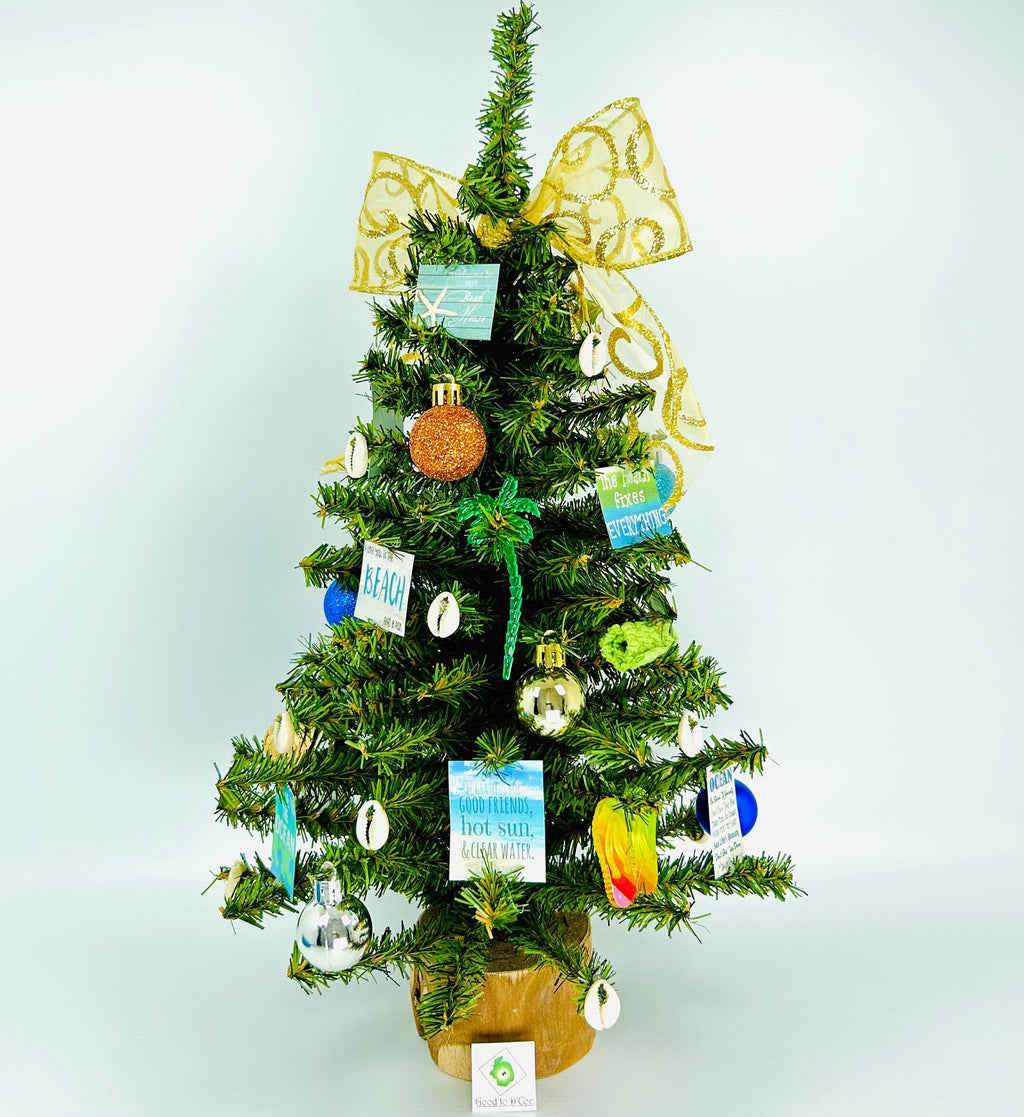 Beach / Beach House Themed 18" Christmas Tree