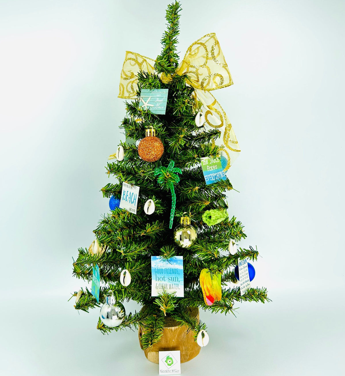 Beach / Beach House Themed 18" Christmas Tree