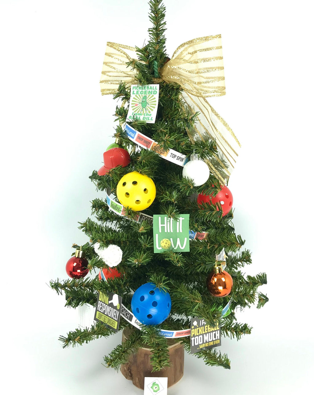 Pickleball Themed 18" Christmas Tree