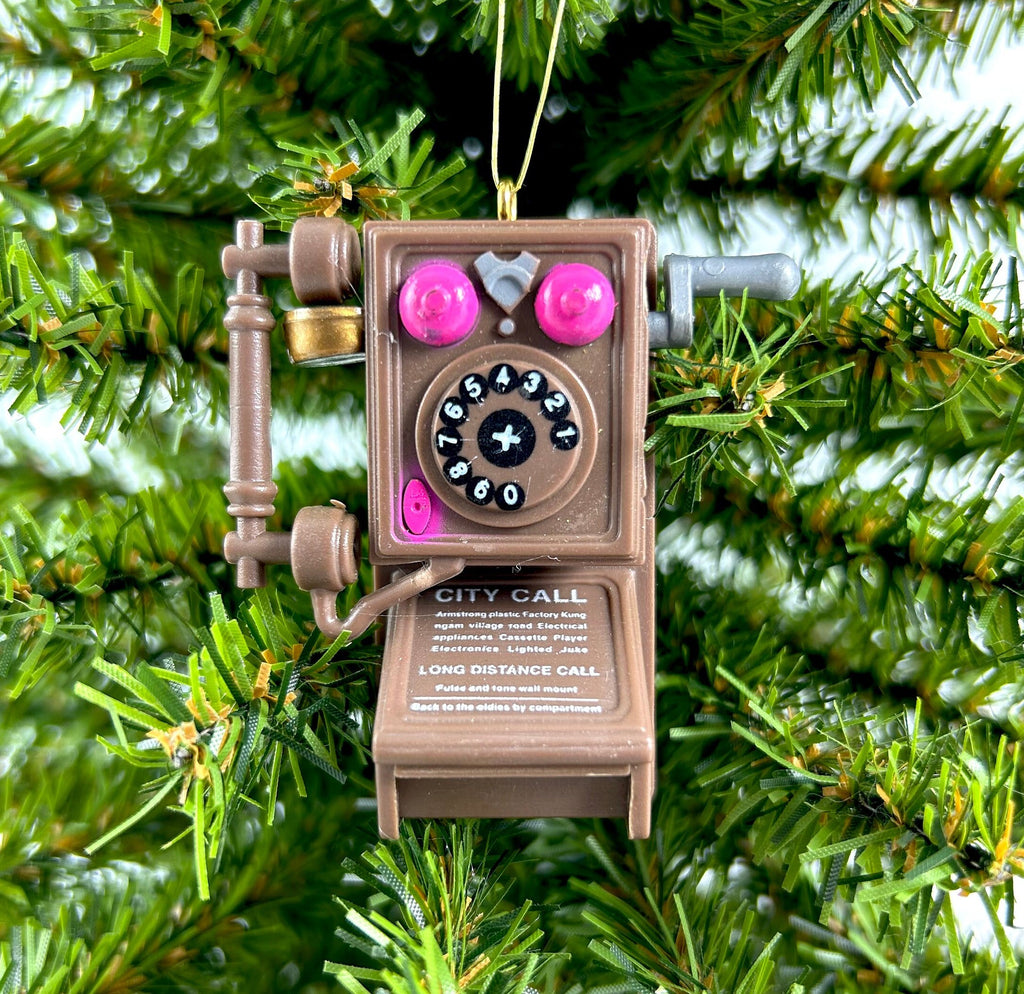 Vintage Antique Wall Phone Ornament