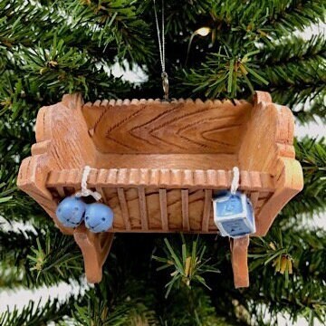 Baby Rocking Cradle Ornament