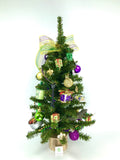 New Orleans / Mardi Gras Themed 18" Christmas Tree