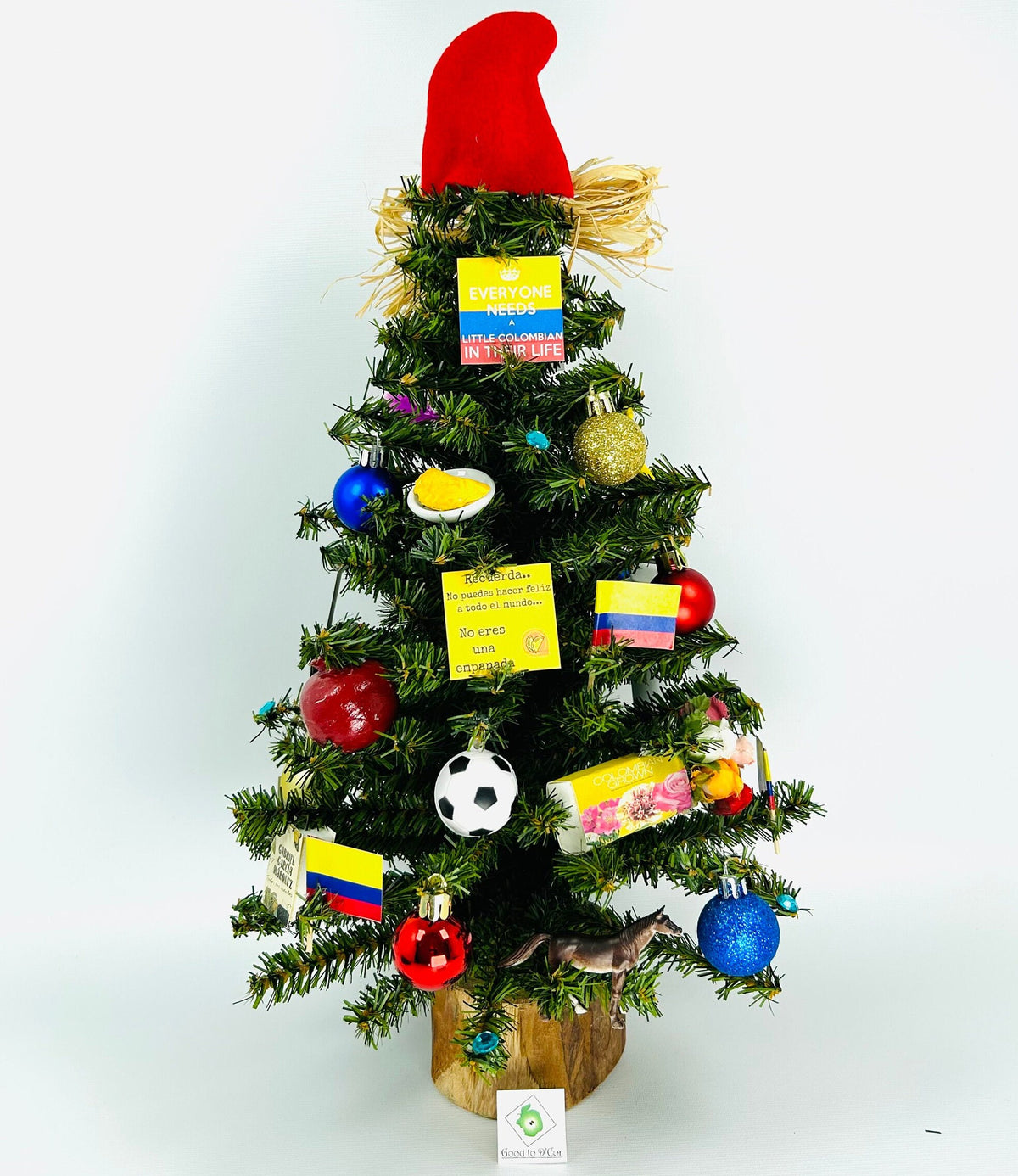 Colombia / Colombian Themed 18" Christmas Tree