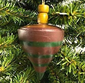 Vintage Wooden Top Ornament