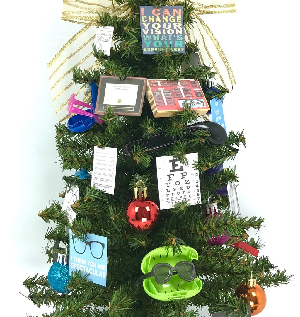 Optical / Optometrist Themed 18" Christmas Tree