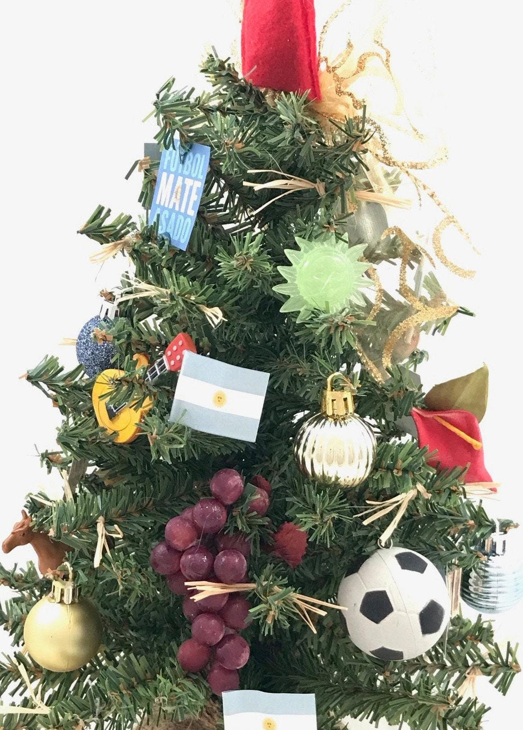 Argentina Themed 18" Christmas Tree
