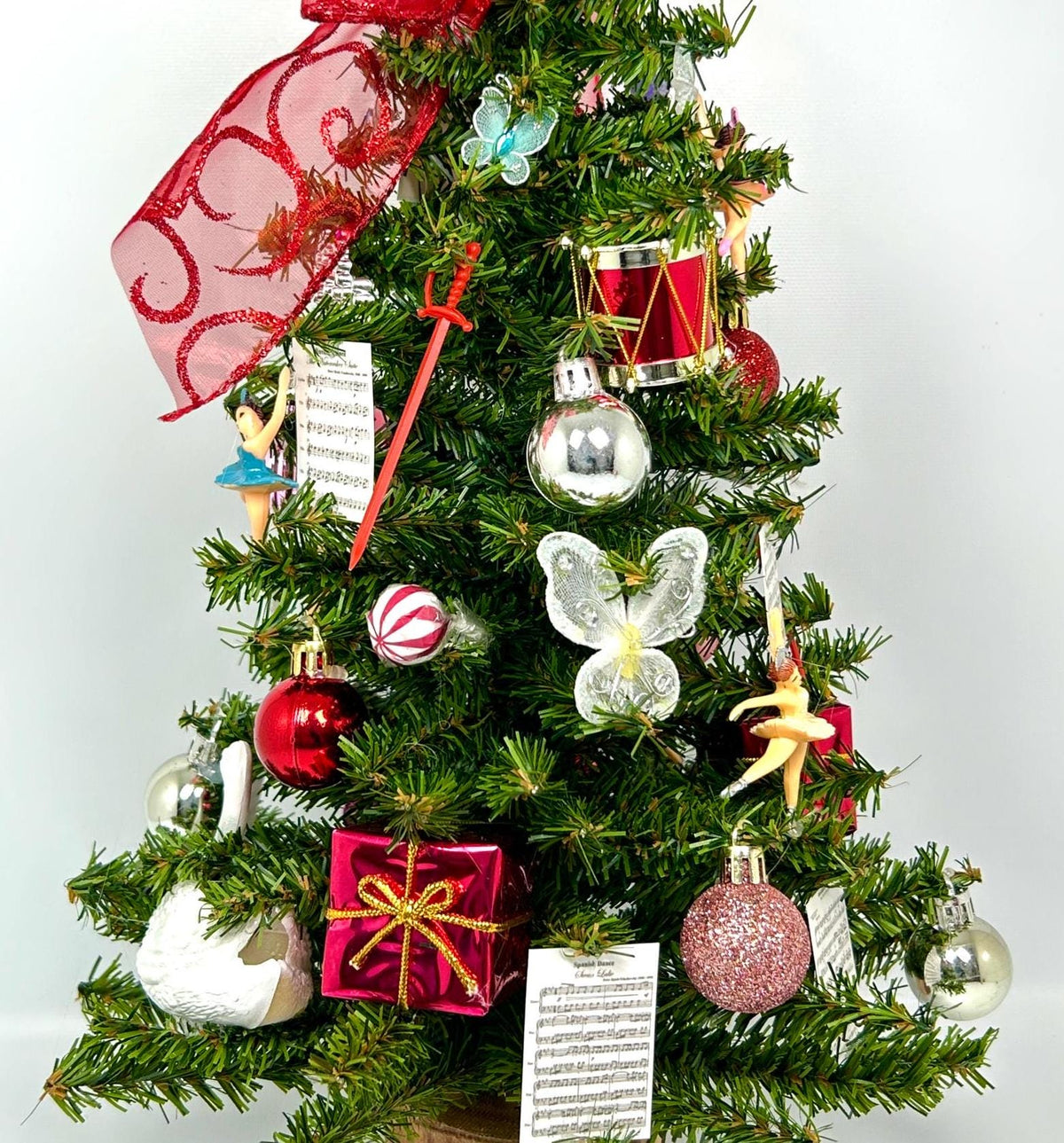 Nutcracker Ballet Themed 18" Christmas Tree