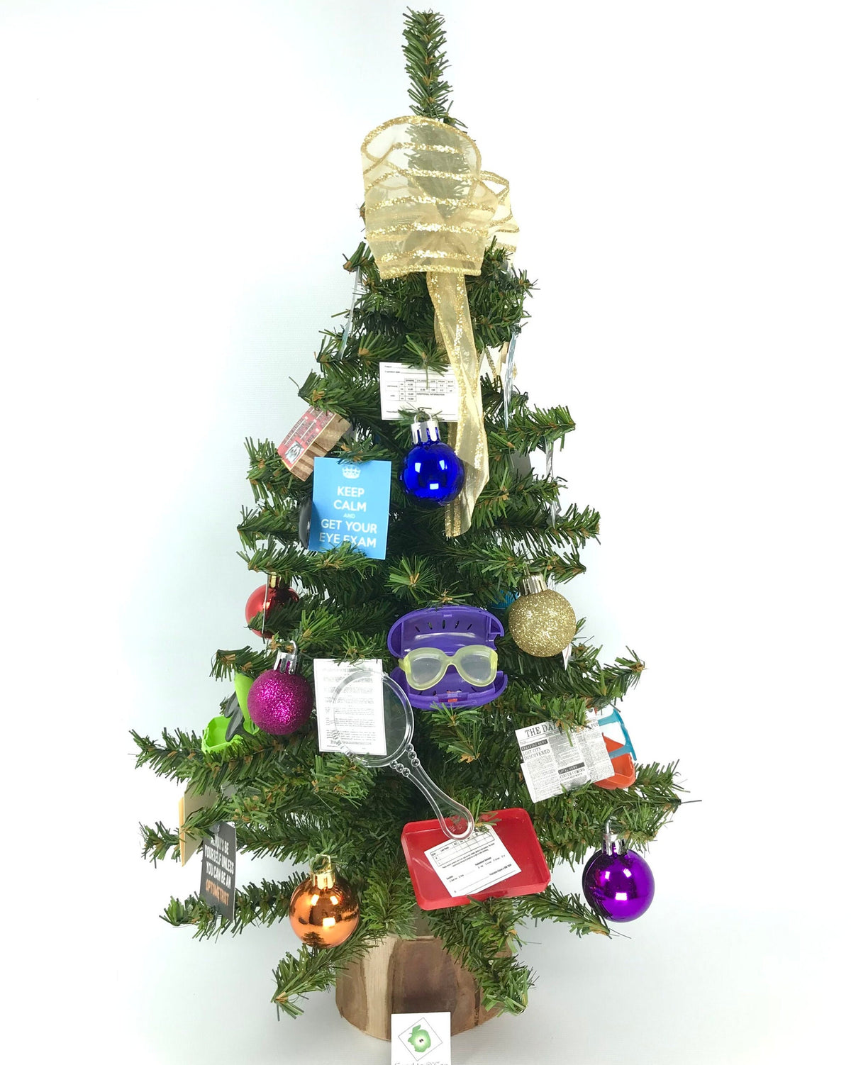 Optical / Optometrist Themed 18" Christmas Tree