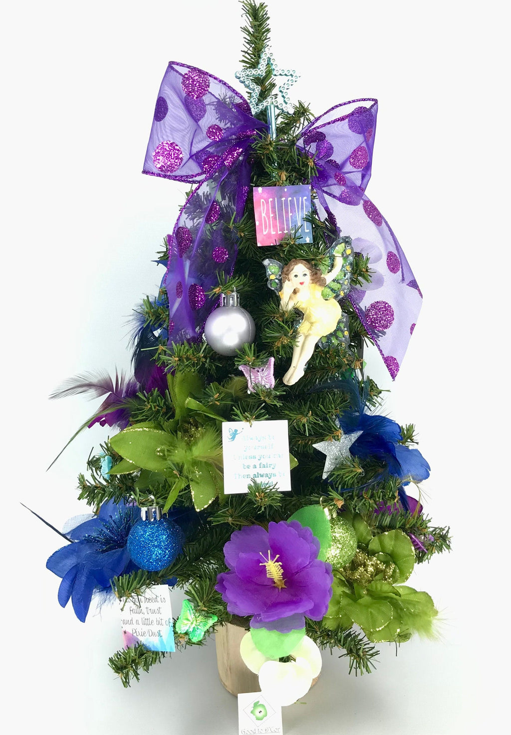 Fairies / Fairy Garden / Unicorn Themed 18" Christmas Tree