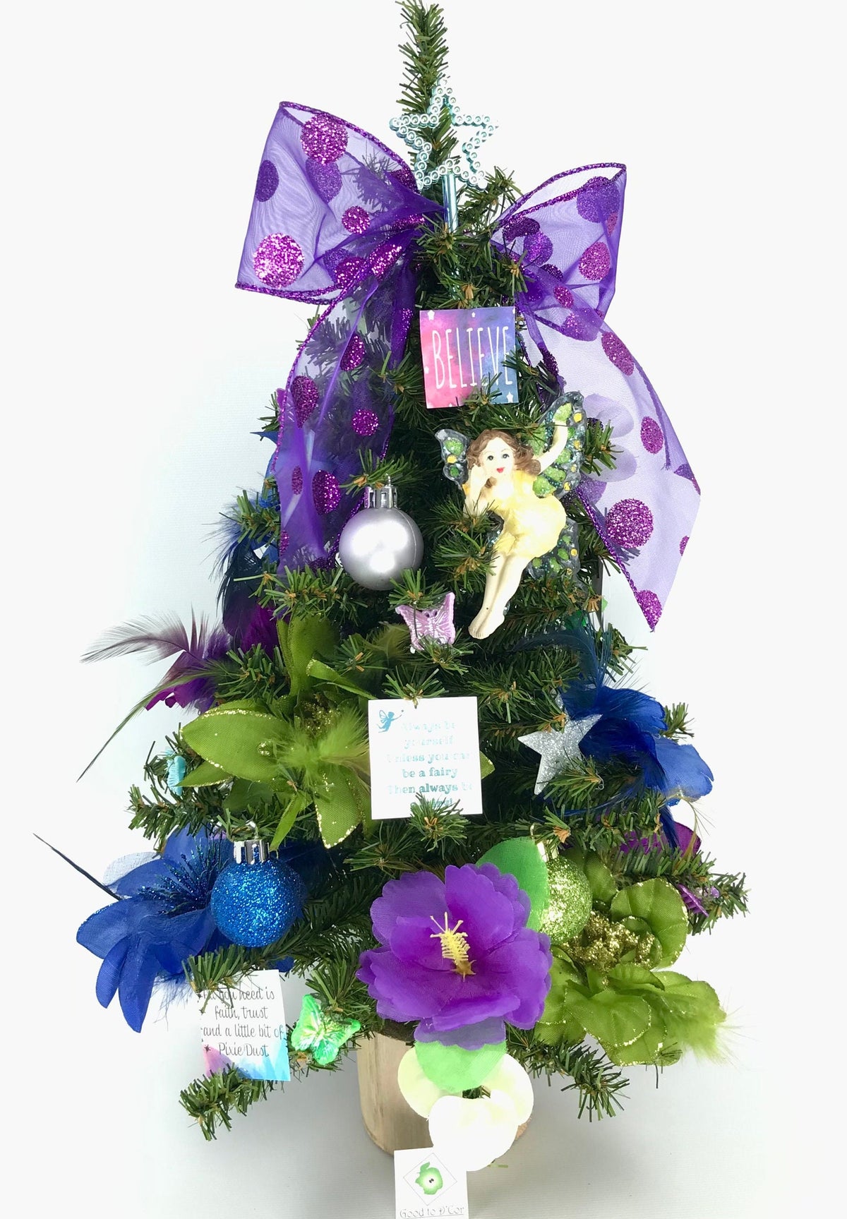 Fairies / Fairy Garden / Unicorn Themed 18" Christmas Tree