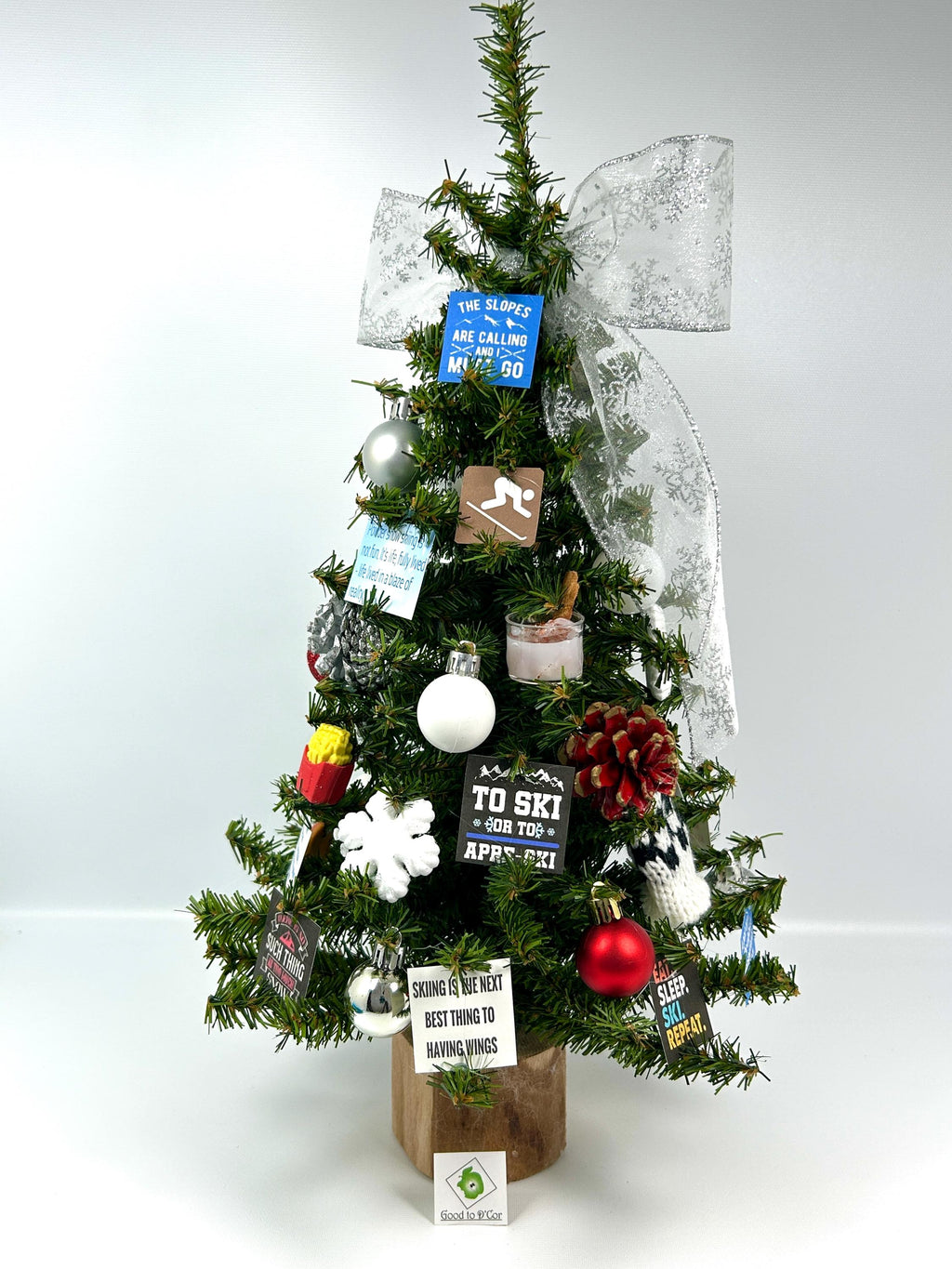 Ski Themed / Skiing / Ski Lodge 18" Christmas Tree