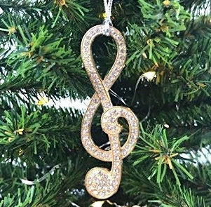 Musical G-Clef Treble Clef Ornament