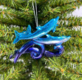 Dolphins on Waves Ornament