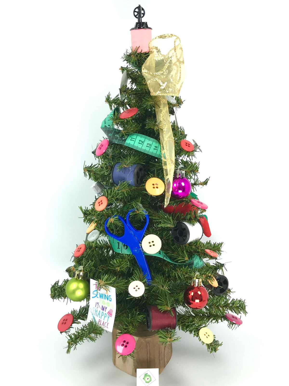 Sewing / Seamstress Themed 18" Christmas Tree