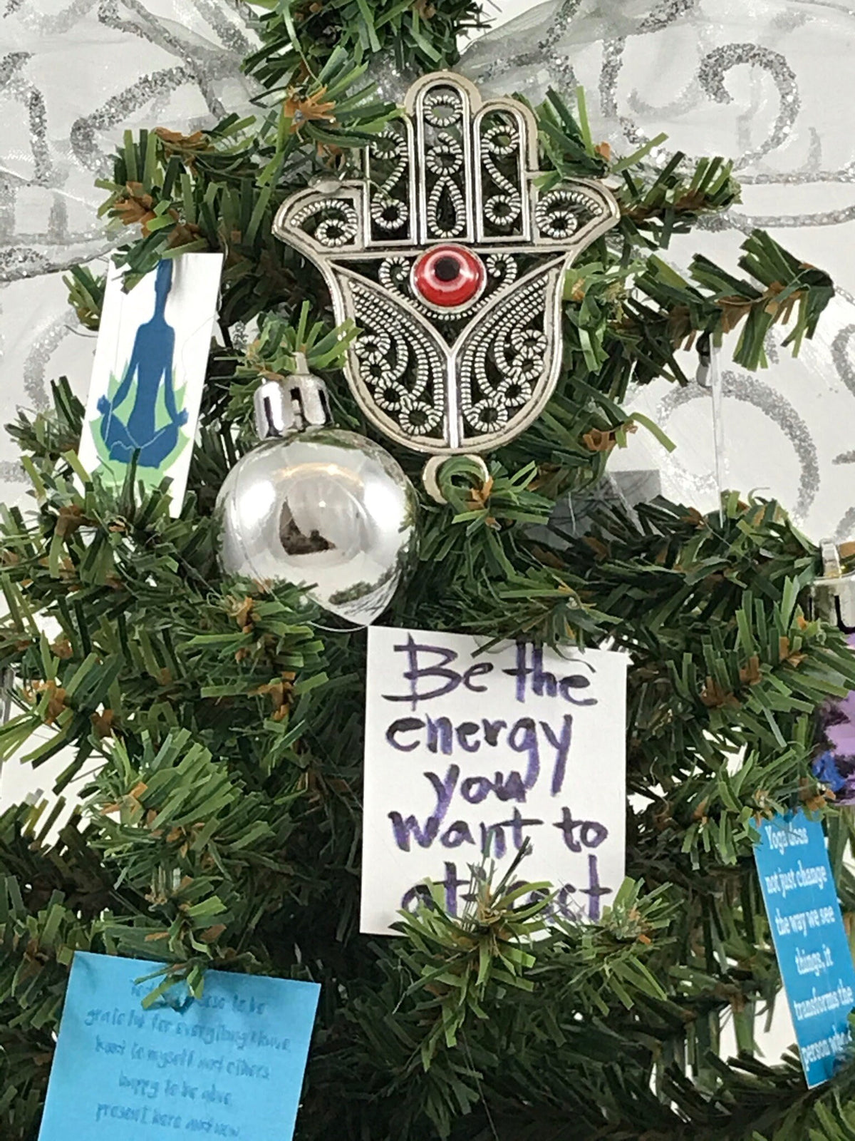 Yoga Themed 18" Christmas Tree