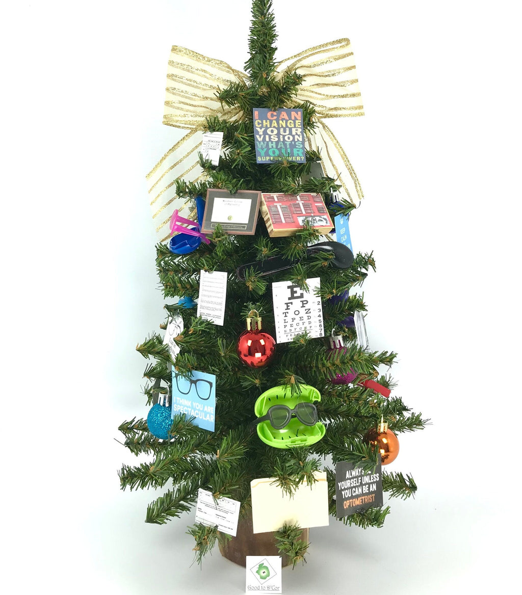 Optical / Optometrist Themed 18" Christmas Tree