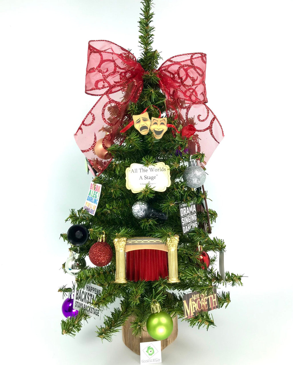 Drama / Acting  Themed 18" Christmas Tree
