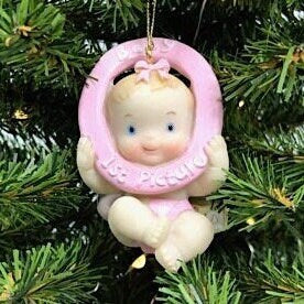 Baby with First Picture Frame Ornament