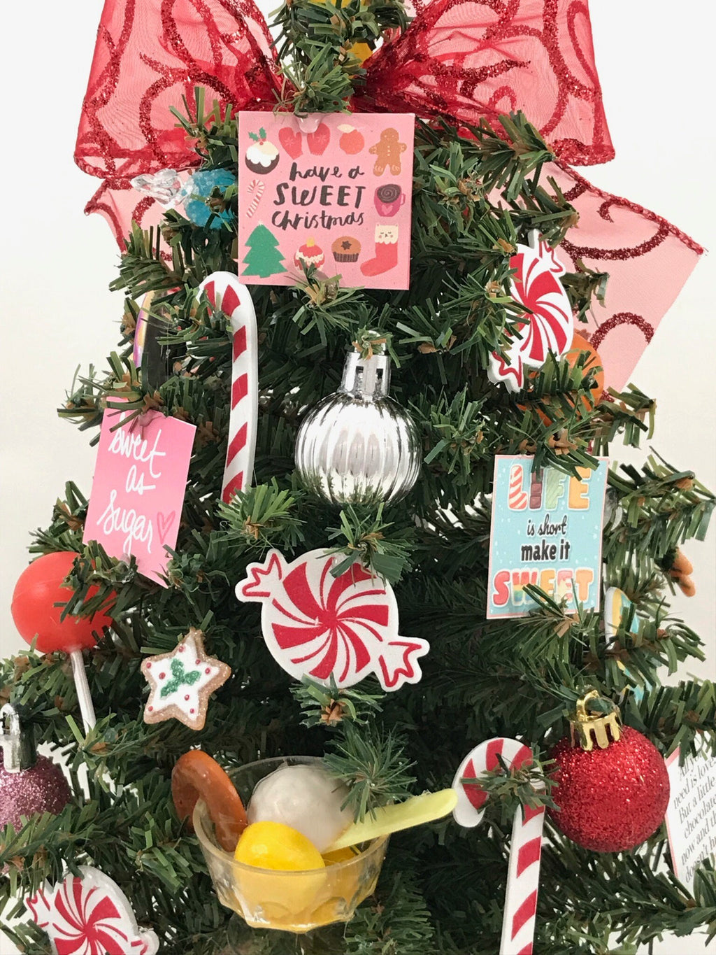 Sweet / Candy Themed 15" Christmas Tree