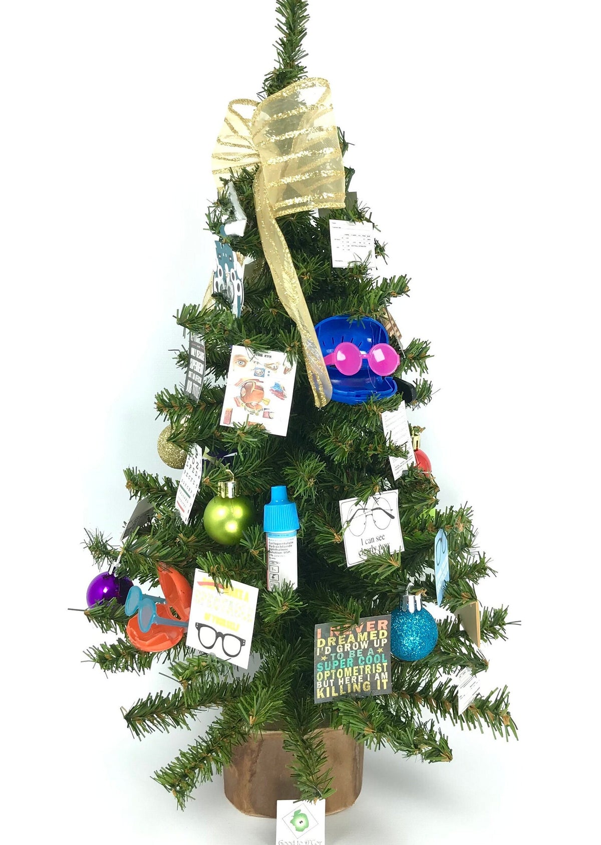 Optical / Optometrist Themed 18" Christmas Tree