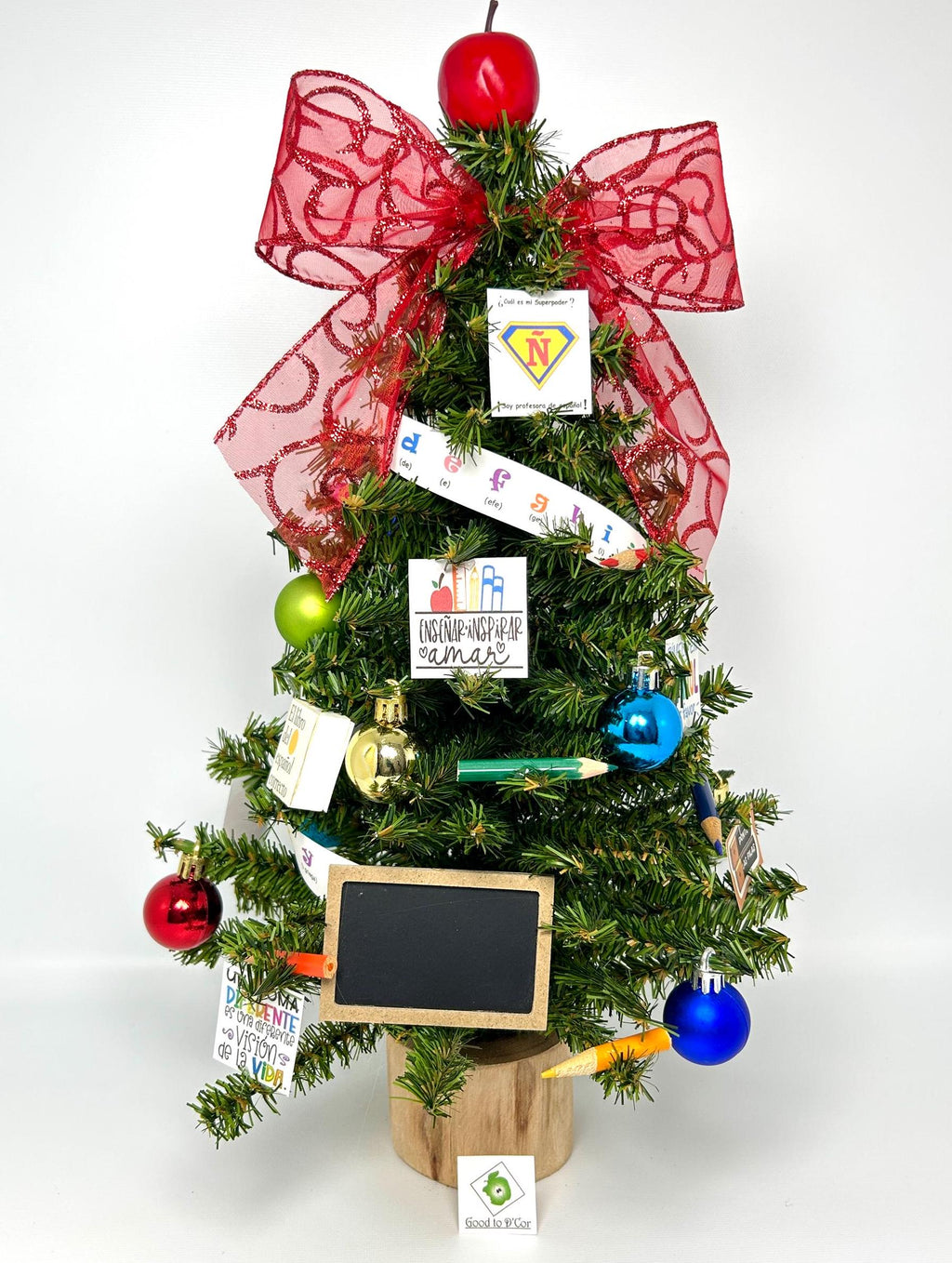Spanish Language Teacher Themed 18" Tree / Arbolito de 18" para Maestra de Espanol