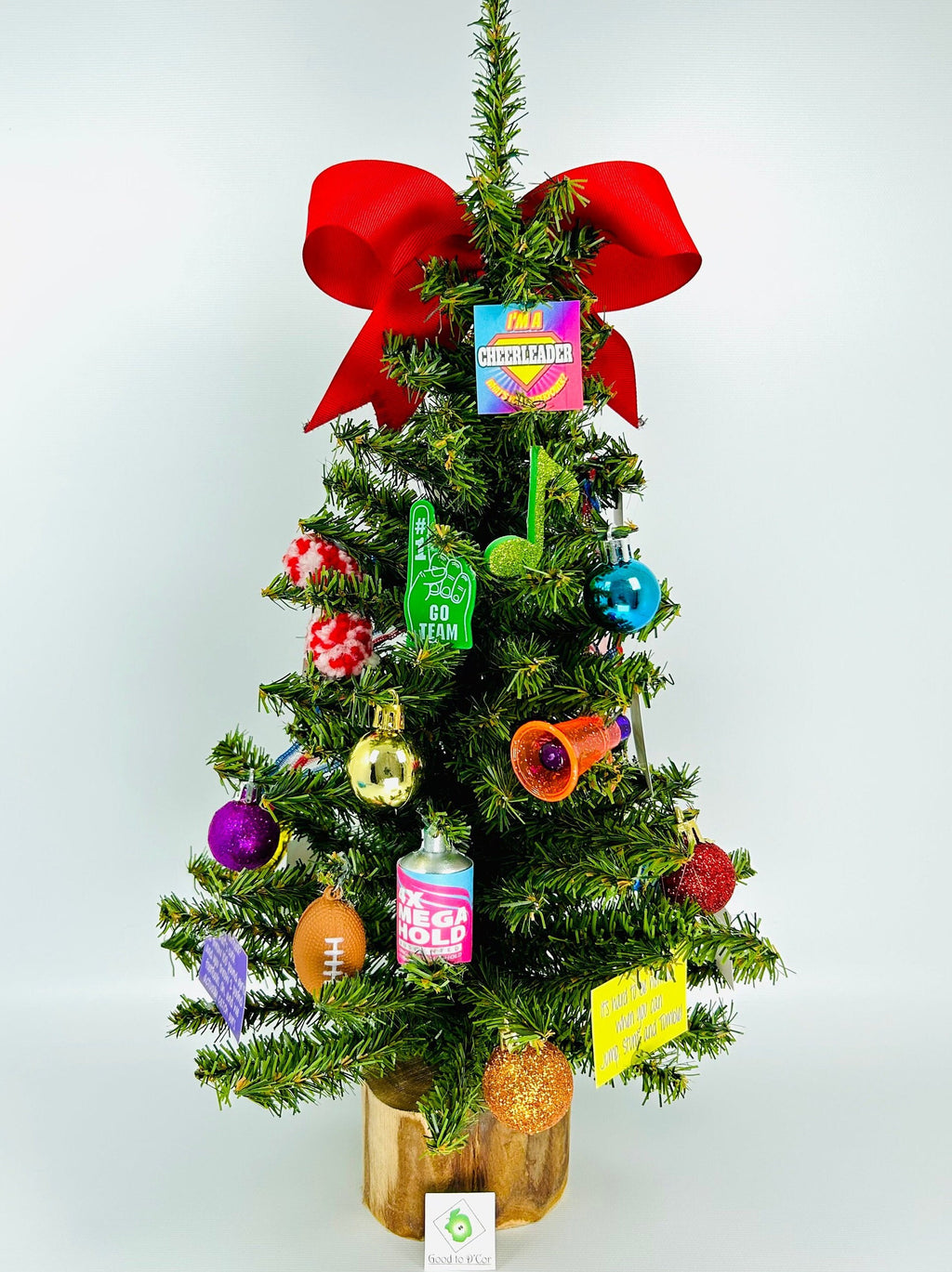 Cheer / Cheerleading / Cheerleader Themed 18" Christmas Tree