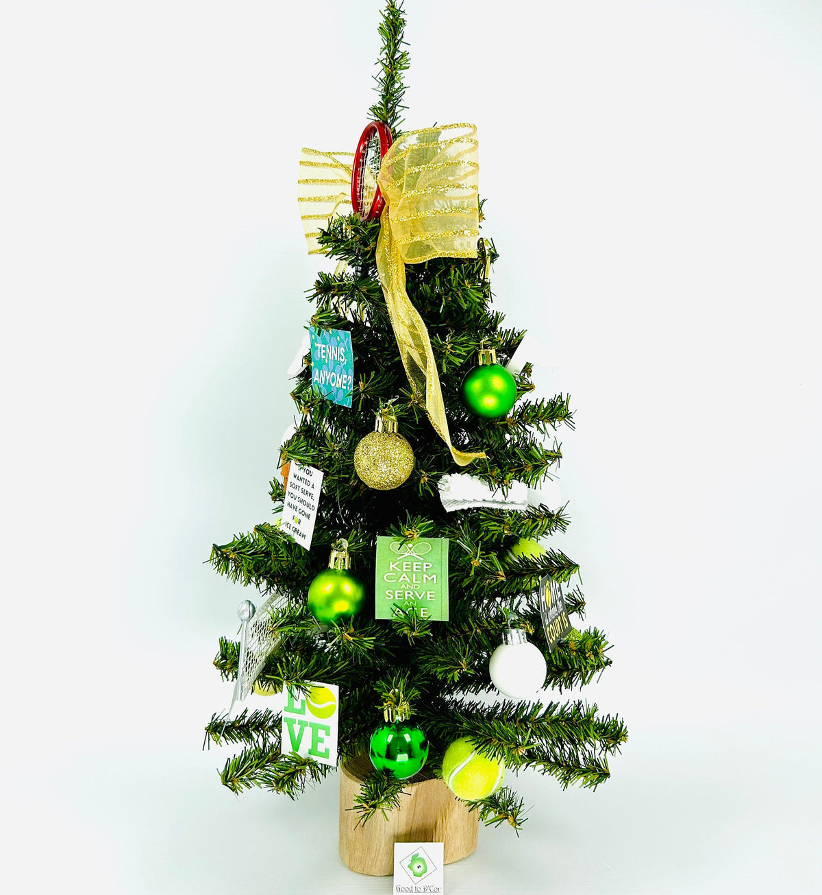Tennis Themed 18" Christmas Tree
