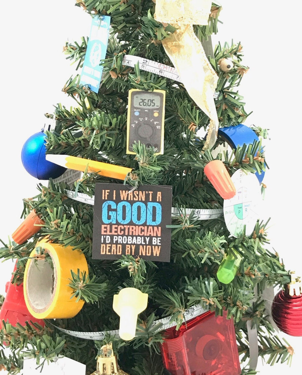 Electrical / Electrician Themed 18" Christmas Tree