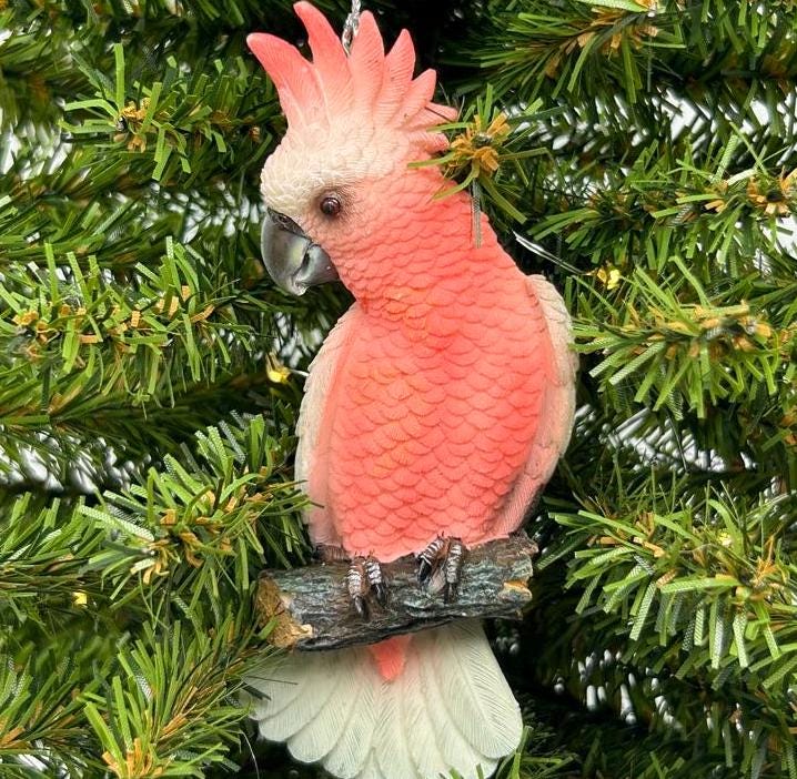 Pink Cockatoo Ornament